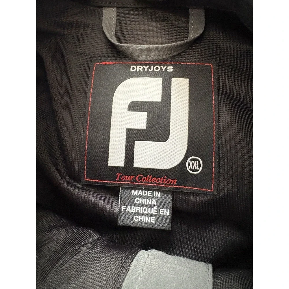 FootJoy FJ‎ Men's 2XL Grey/Black Tour Collection Full Zip Long Sleeve Jacket